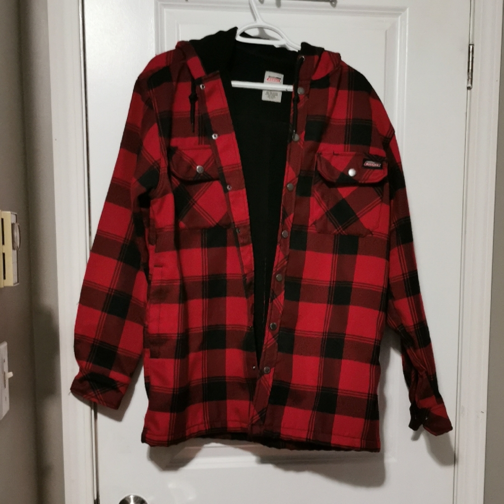 Dickies Red and Black Plaid Jacket